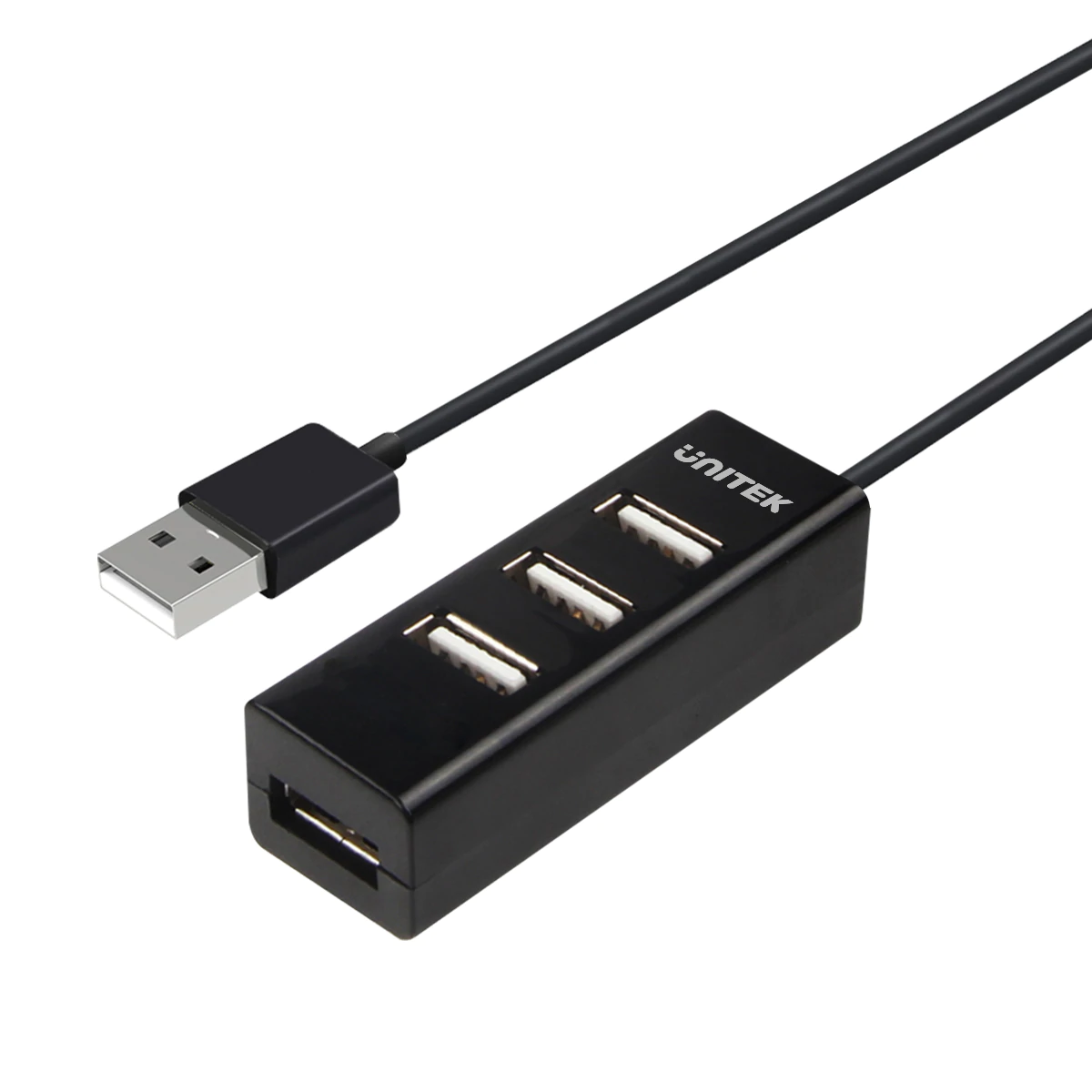 UNITEK Y-2140 4-Port USB 2.0 Hub in Black Color