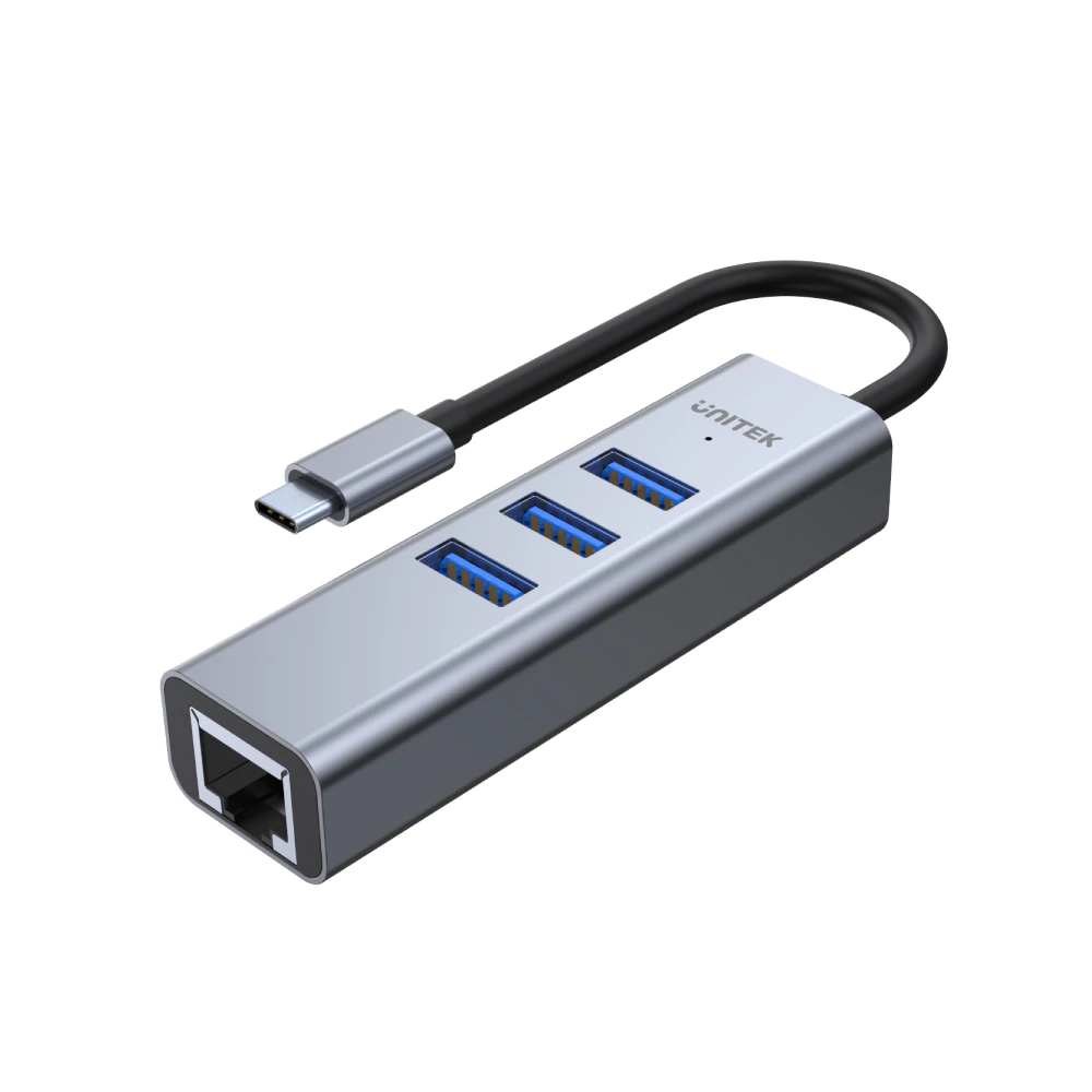 UNITEK H1904A uHUB Q4+ 4-in-1 USB-C Ethernet Hub 