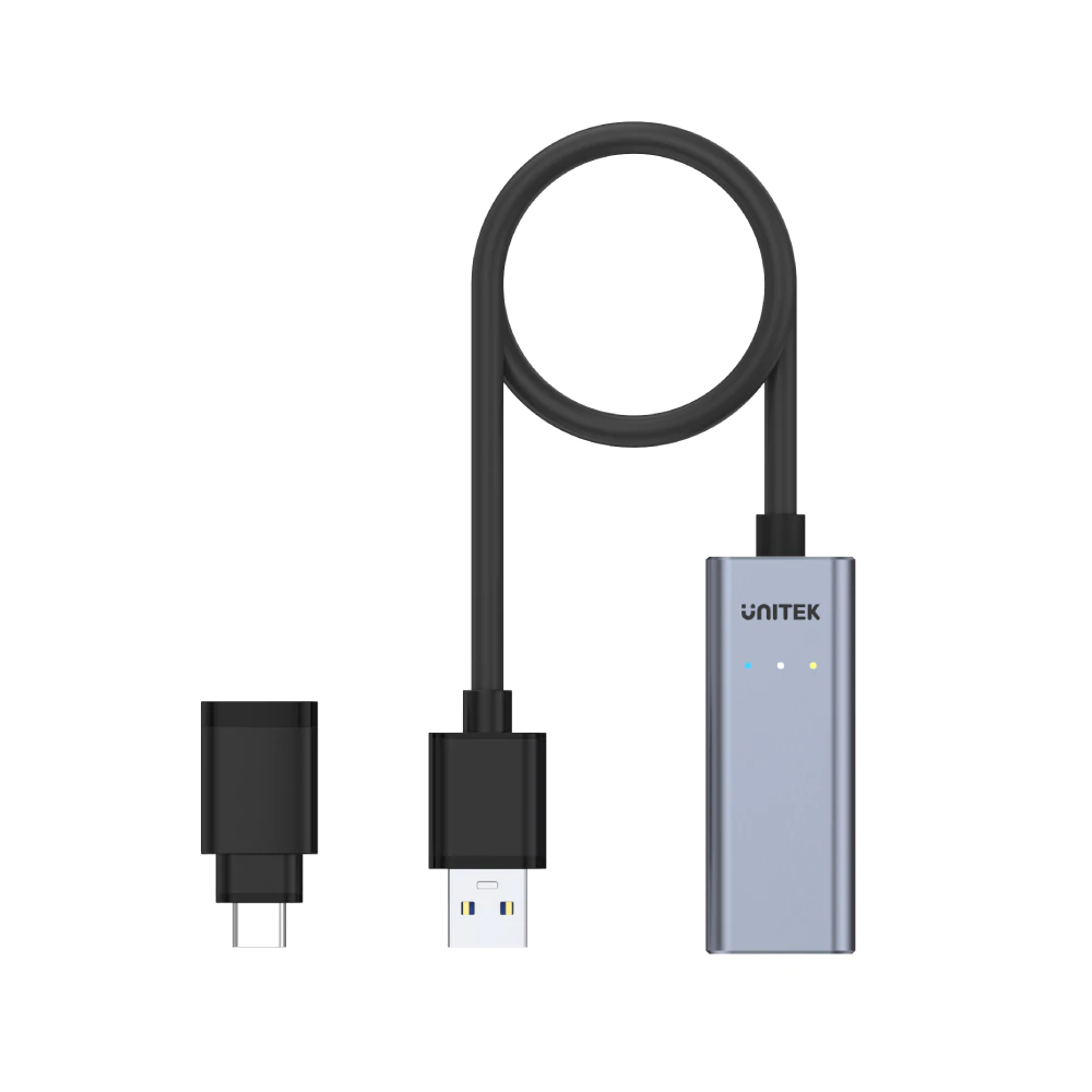 UNITEK Y-3464A USB 3.0 to Gigabit Ethernet Adapter with USB-C Adapter