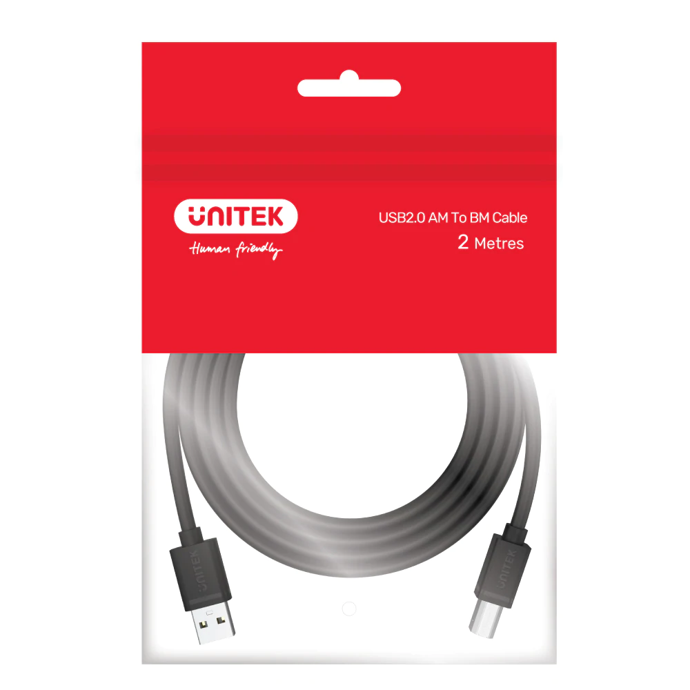 UNITEK Y-C420GBK 3m USB 2.0 AM to BM USB Cable