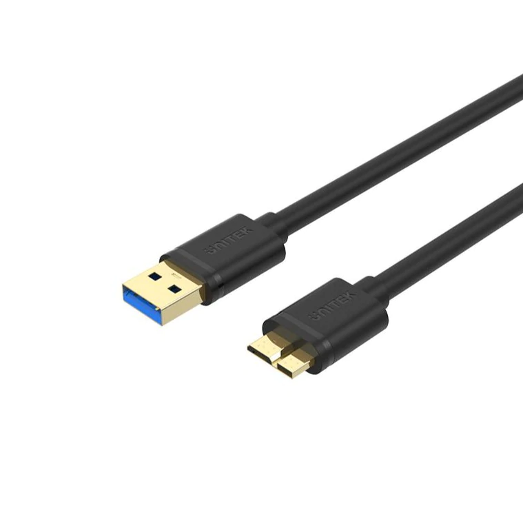 UNITEK C14058GBK 0.3m USB 3.0 USB-A Male to Micro-B Male Data/Charging Cable