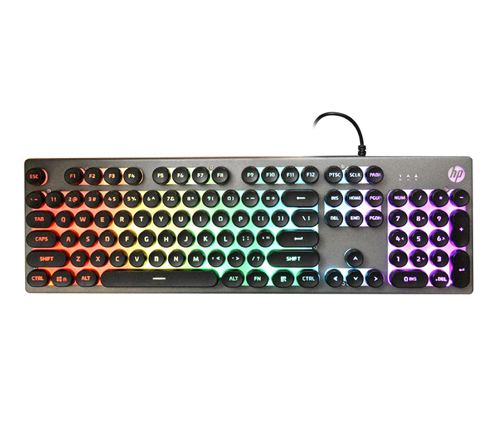 HP K500Y-B Colorful Backlit Mechanical Gaming Keyboard