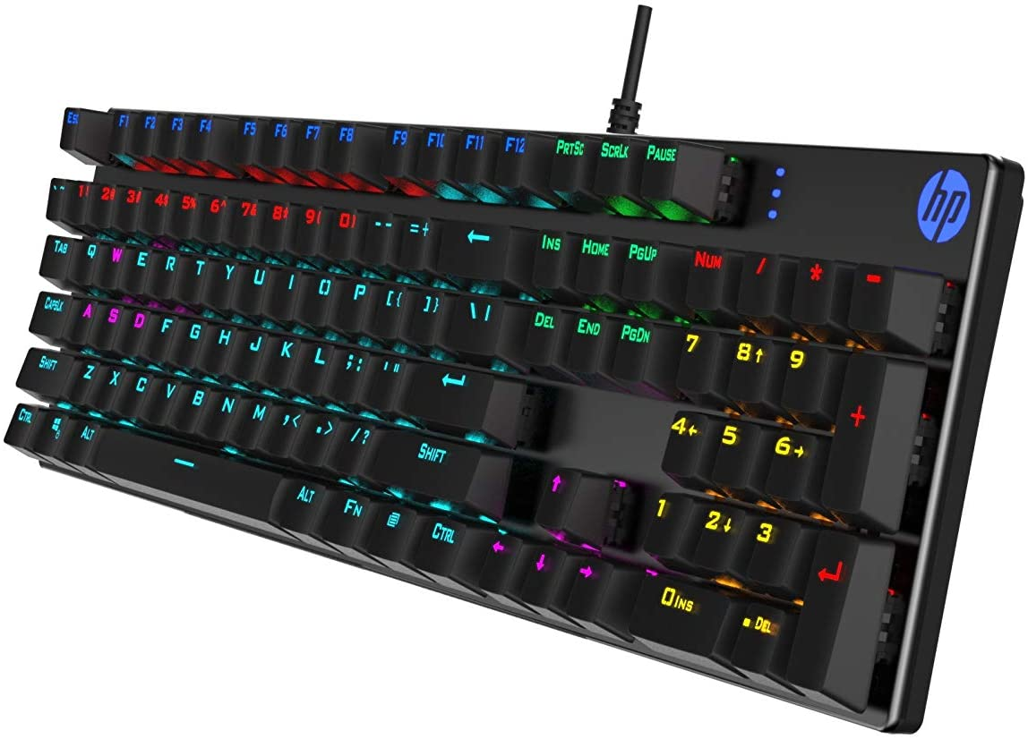 HP GK400F Colorful Backlit Mechanical Gaming Keyboard