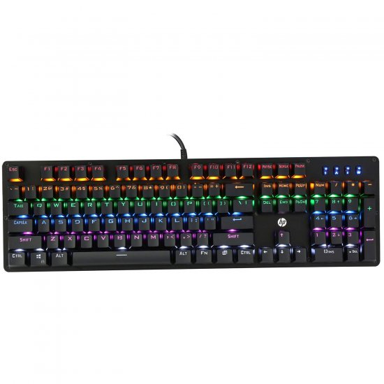 HP GK100 Colorful Backlit Mechanical Gaming Keyboard