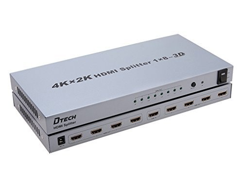 DTECH DT-7148 4K 1-to-8 HDMI Splitter