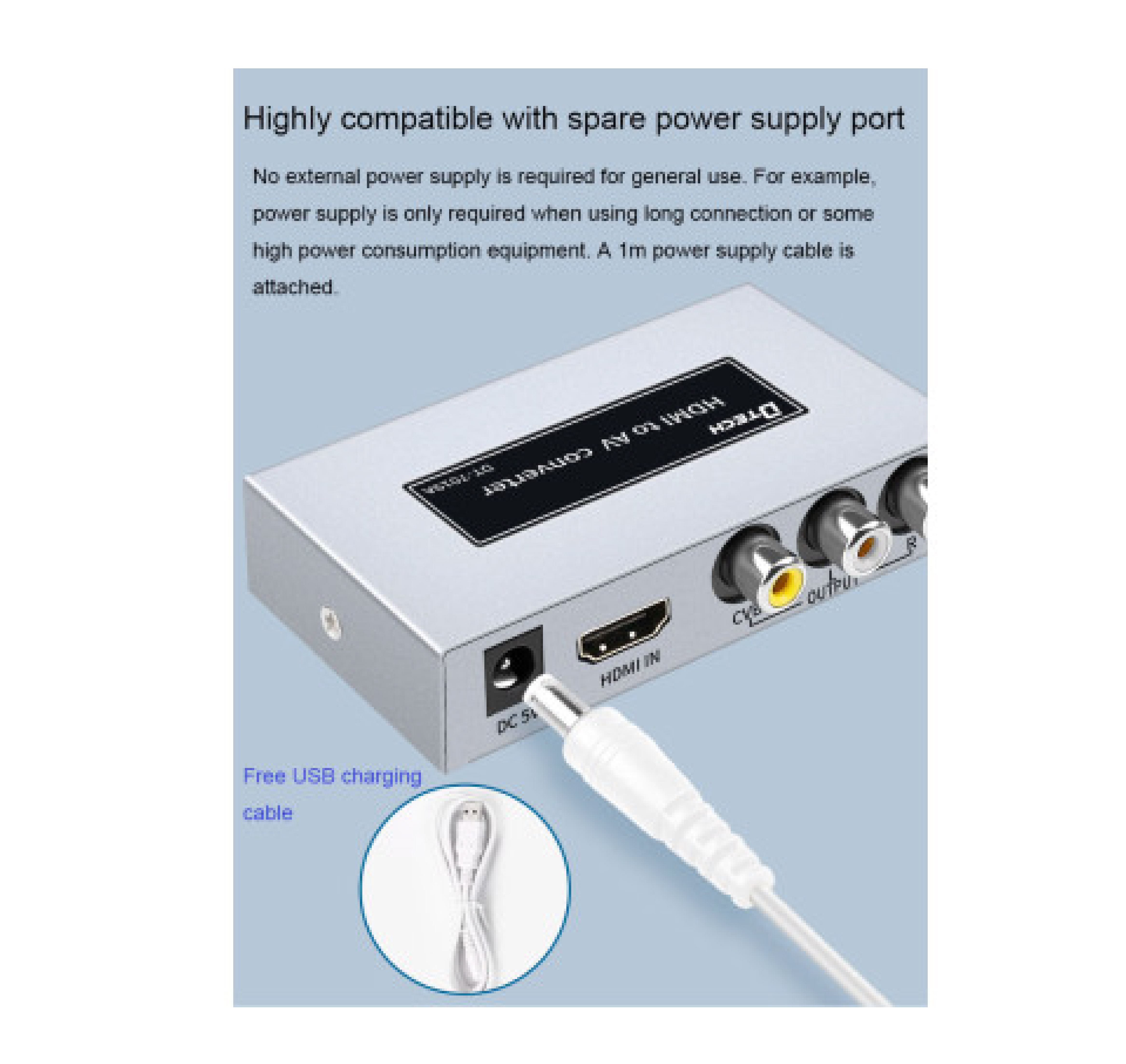 DTECH DT-7019A HDMI to AV HD Converter Instructions