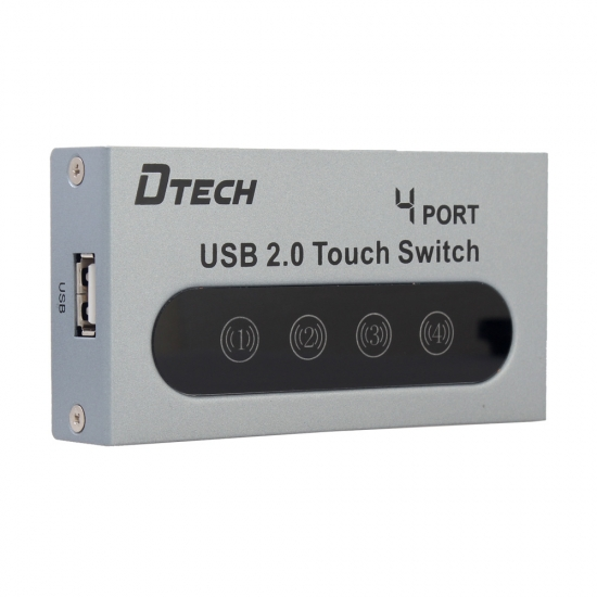 DTECH DT-8341 4-Port USB 2.0 Touch Switch