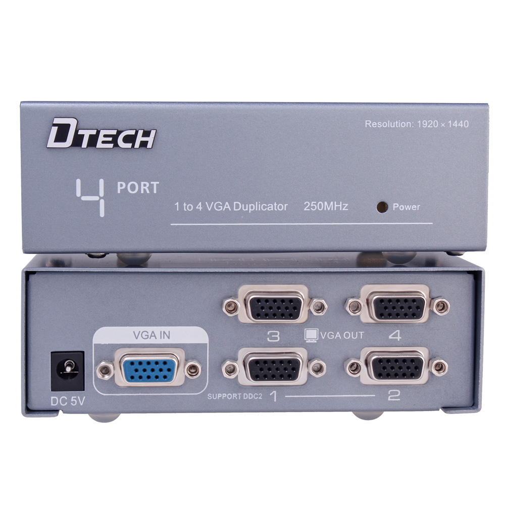 DTECH DT-7254 1-to-4 250MHz VGA Splitter