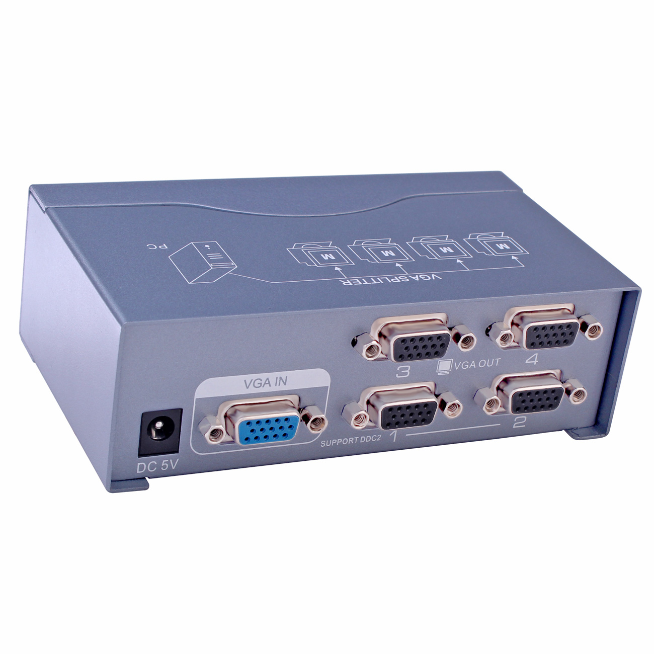 DTECH DT-7254 1-to-4 250MHz VGA Splitter