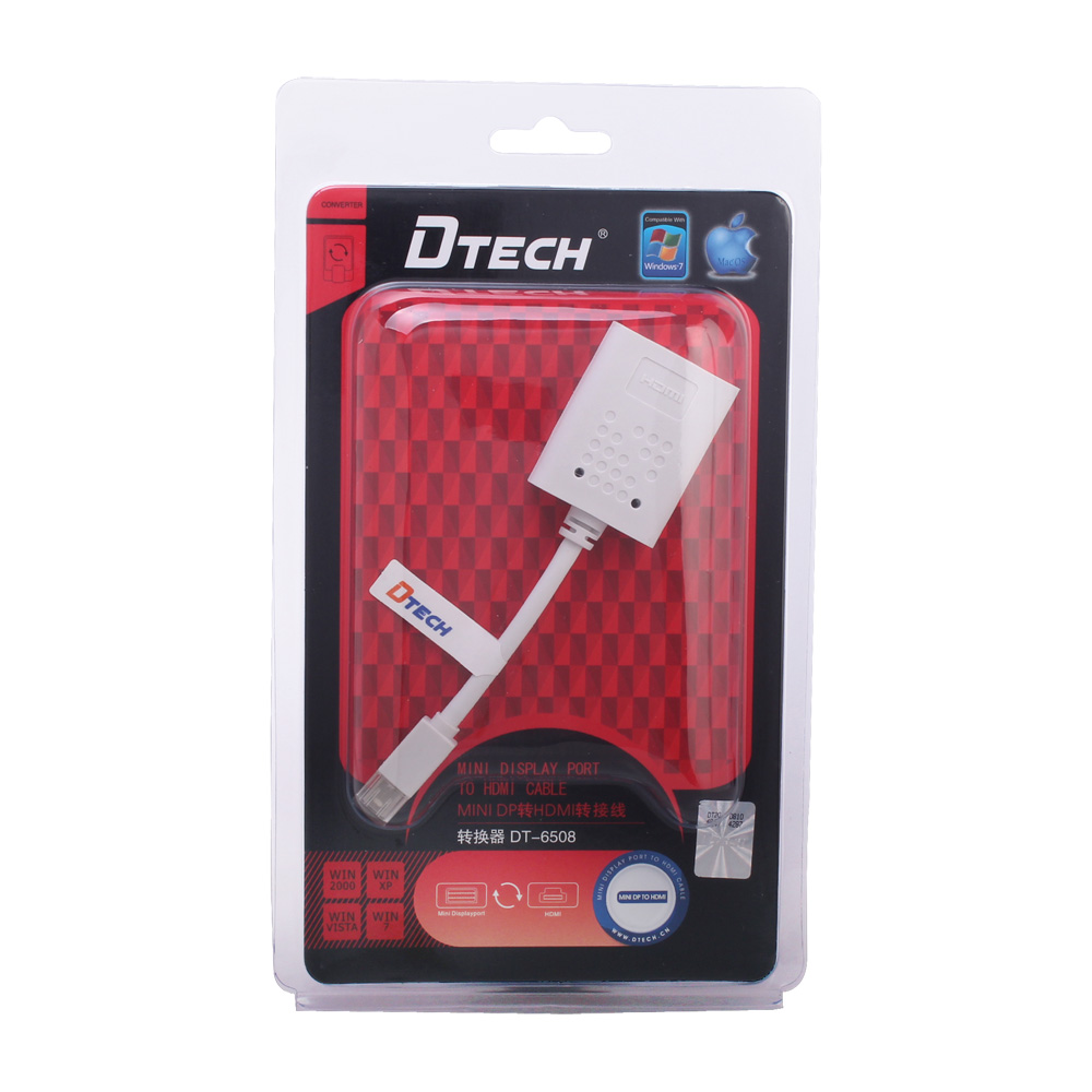 DTECH DT-6508 Mini DisplayPort Male to HDMI Female Converter