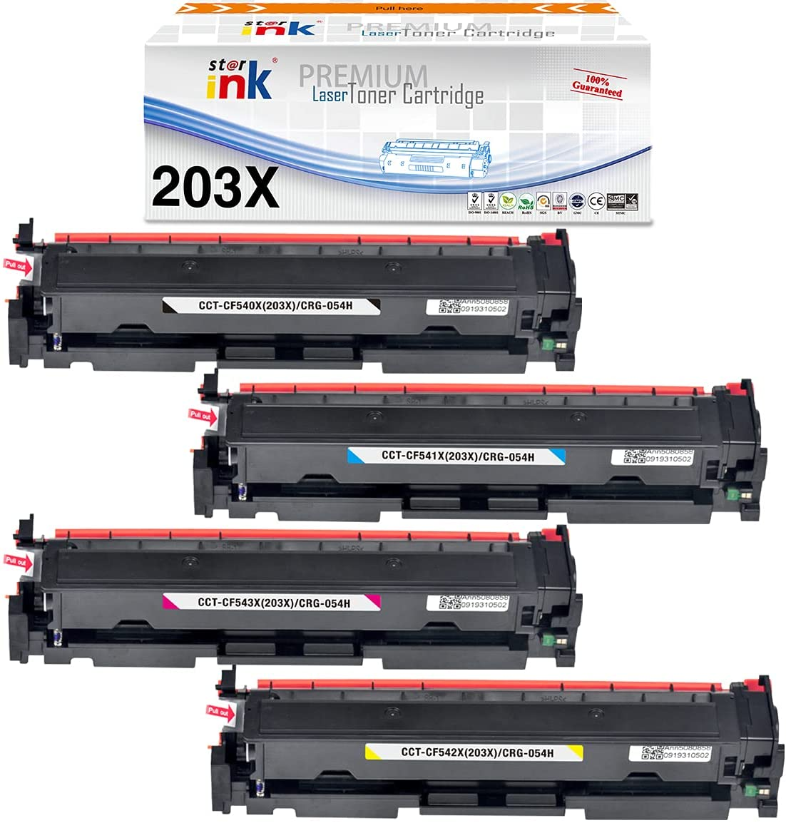 StarInk Compatible Laser Toner Cartridge HP CB541A Cyan (With Chip)