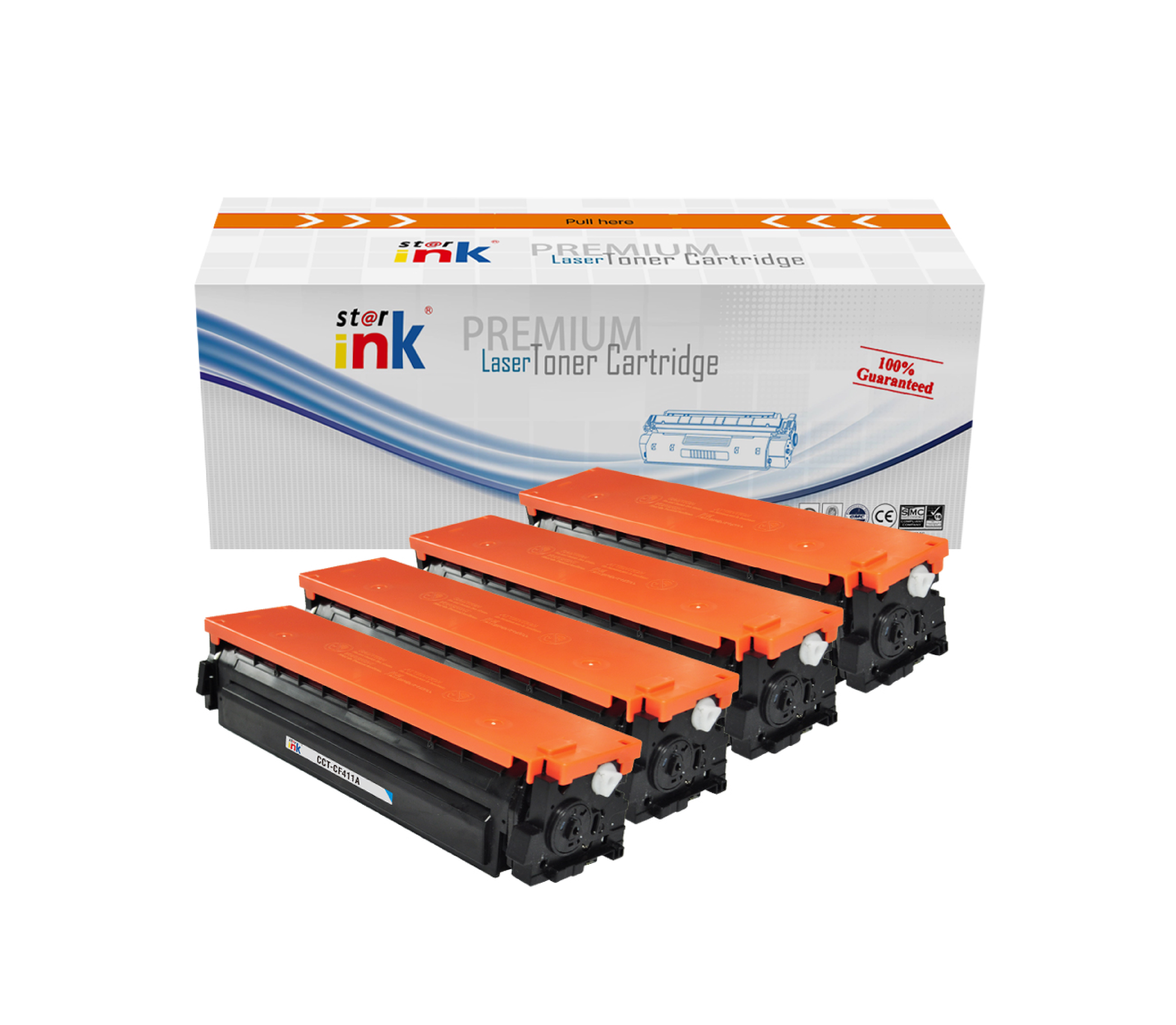 StarInk Compatible Laser Toner Cartridge HP CF411A Cyan (With Chip)