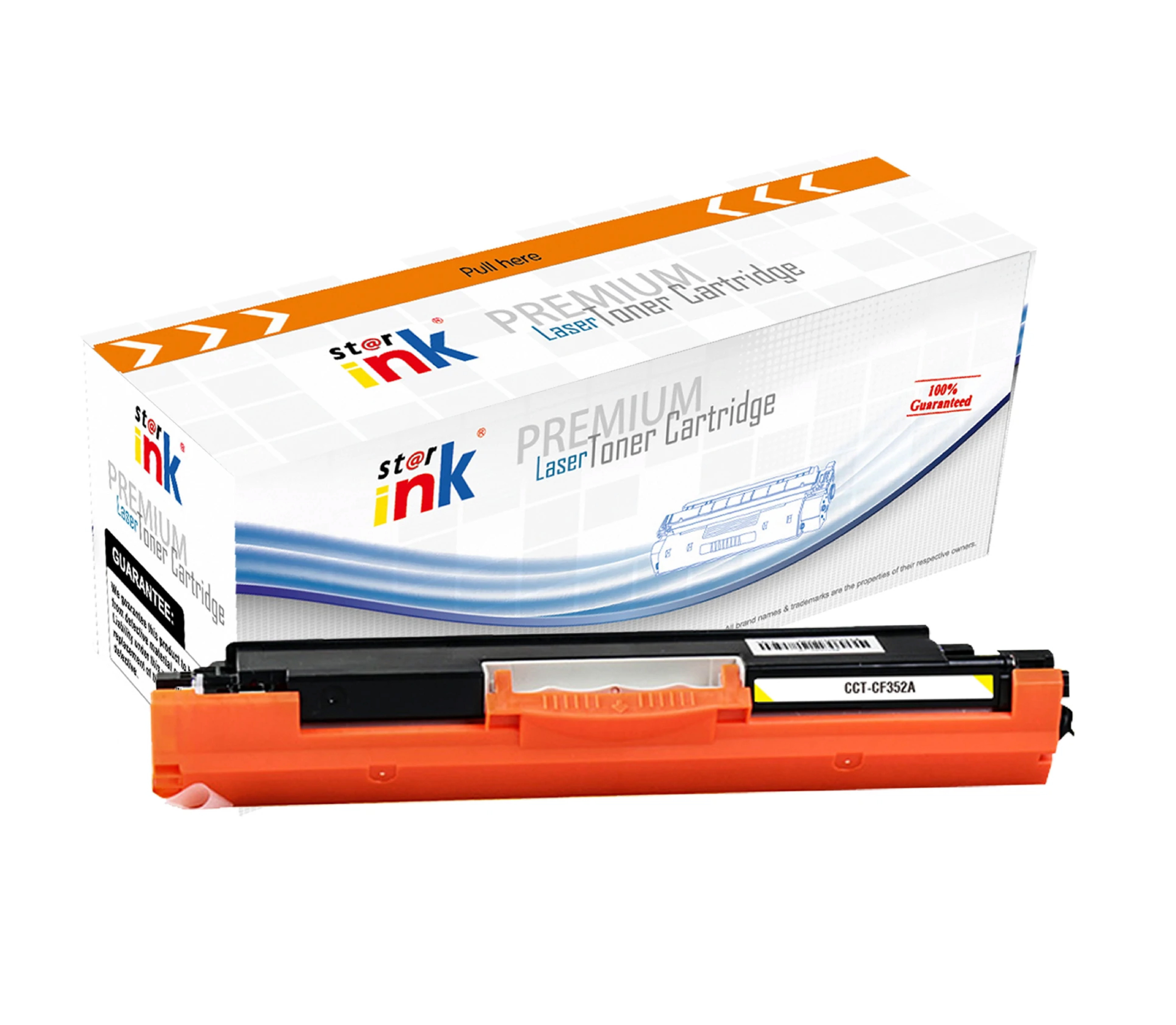 StarInk Compatible Laser Toner Cartridge HP CF352A Yellow/Canon LBP7010 Yellow (With Chip)