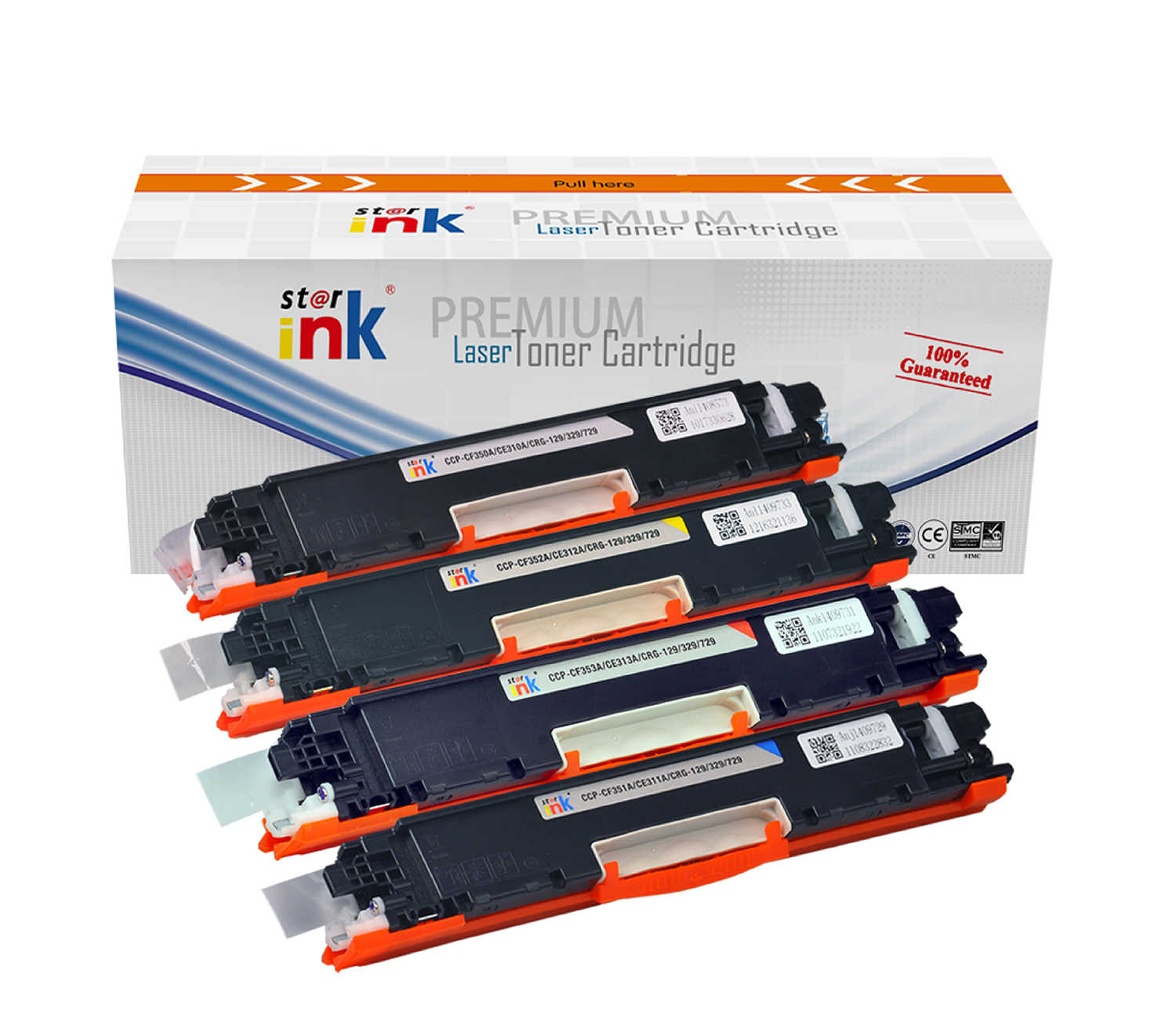 StarInk Compatible Laser Toner Cartridge HP CF352A Yellow/Canon LBP7010 Yellow (With Chip)