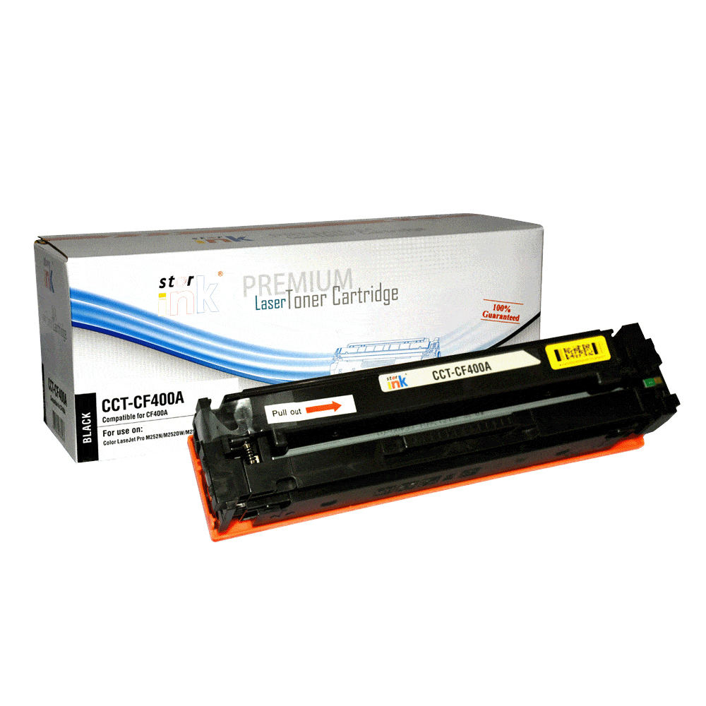 StarInk Compatible Laser Toner Cartridge HP CF400A Black (With Chip)