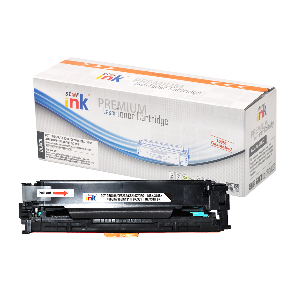 StarInk Compatible Laser Toner Cartridge HP CB540A Black (With Chip)