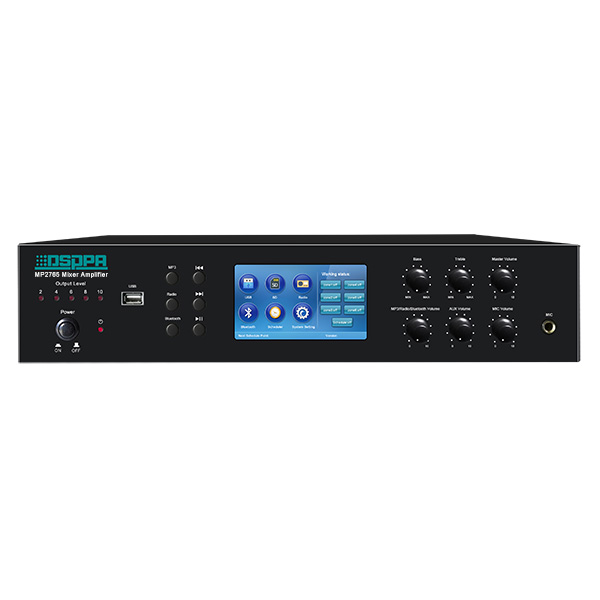 DSPPA MP2765 650W 6-Zone with Timer/USB/Tunner/Bluetooth Mixer Amplifier