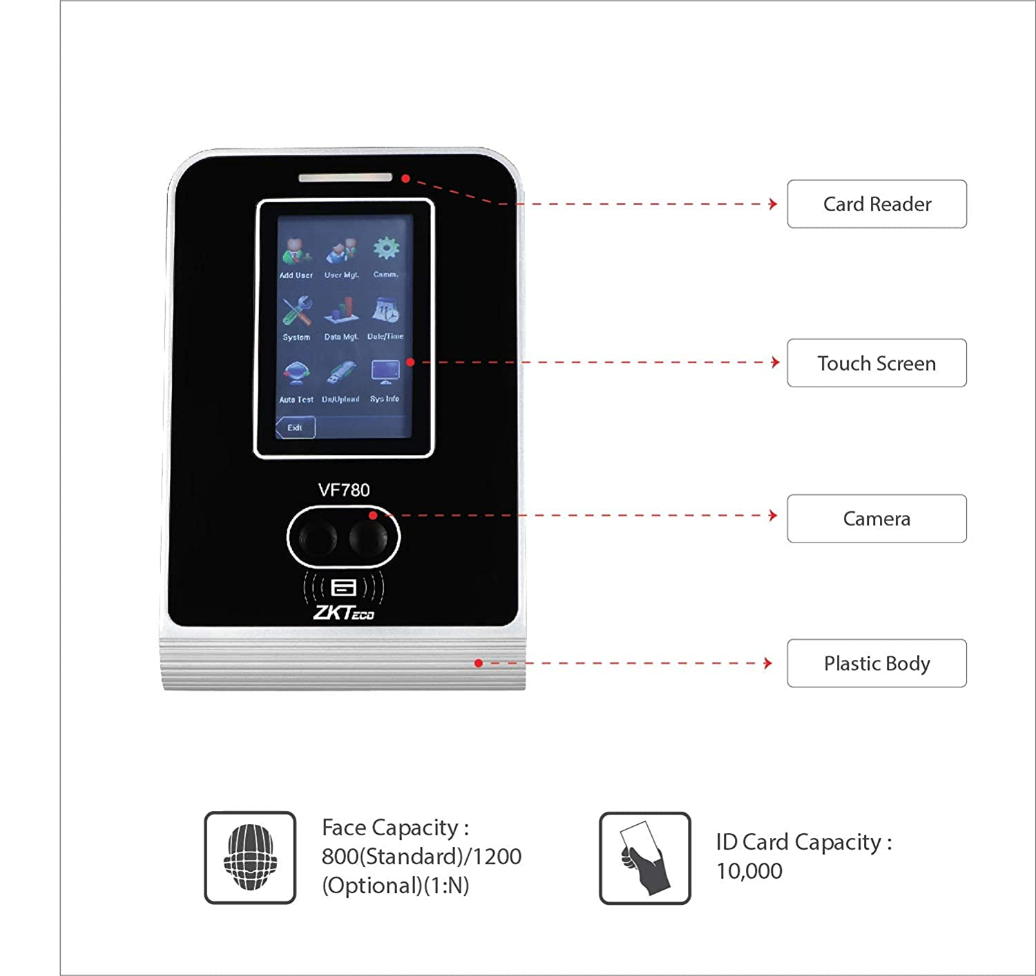 ZKTECO VF780 Fingerprint 