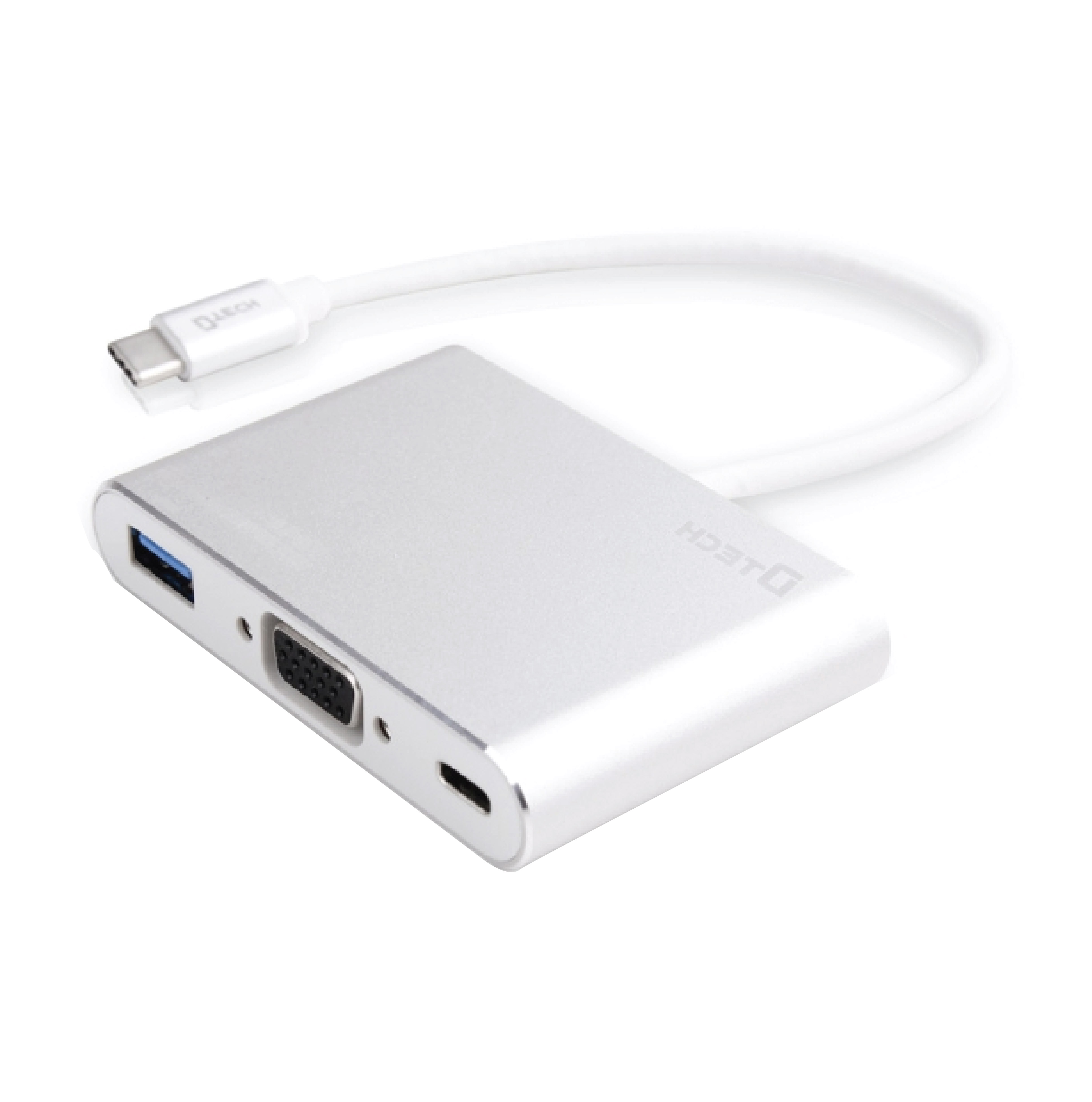 DTECH DT-T0023 USB-C to PD + VGA + USB 3.0 Multi-function Converter 