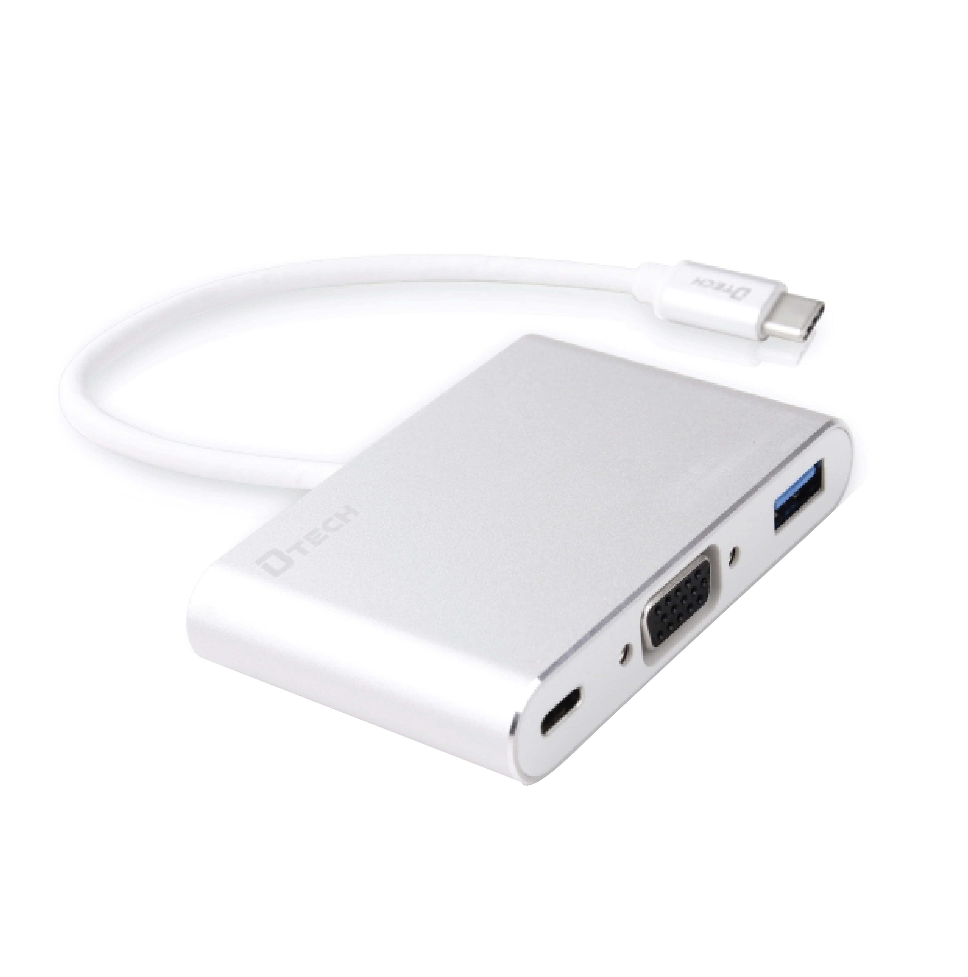 DTECH DT-T0023 USB-C to PD + VGA + USB 3.0 Multi-function Converter 