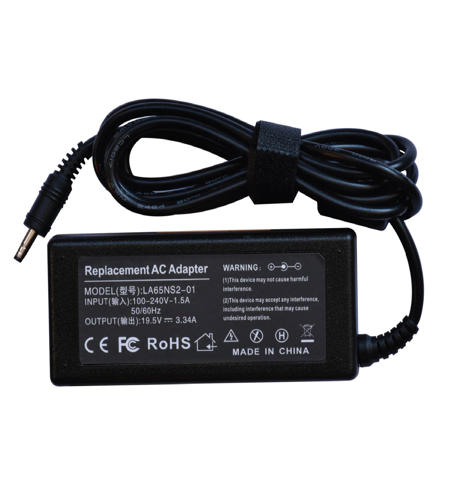 Dell ADT-0002 19.5V 3.34A (DC Size: 4.0*1.7, Have Box, Bullet) Replacement AC Adapter