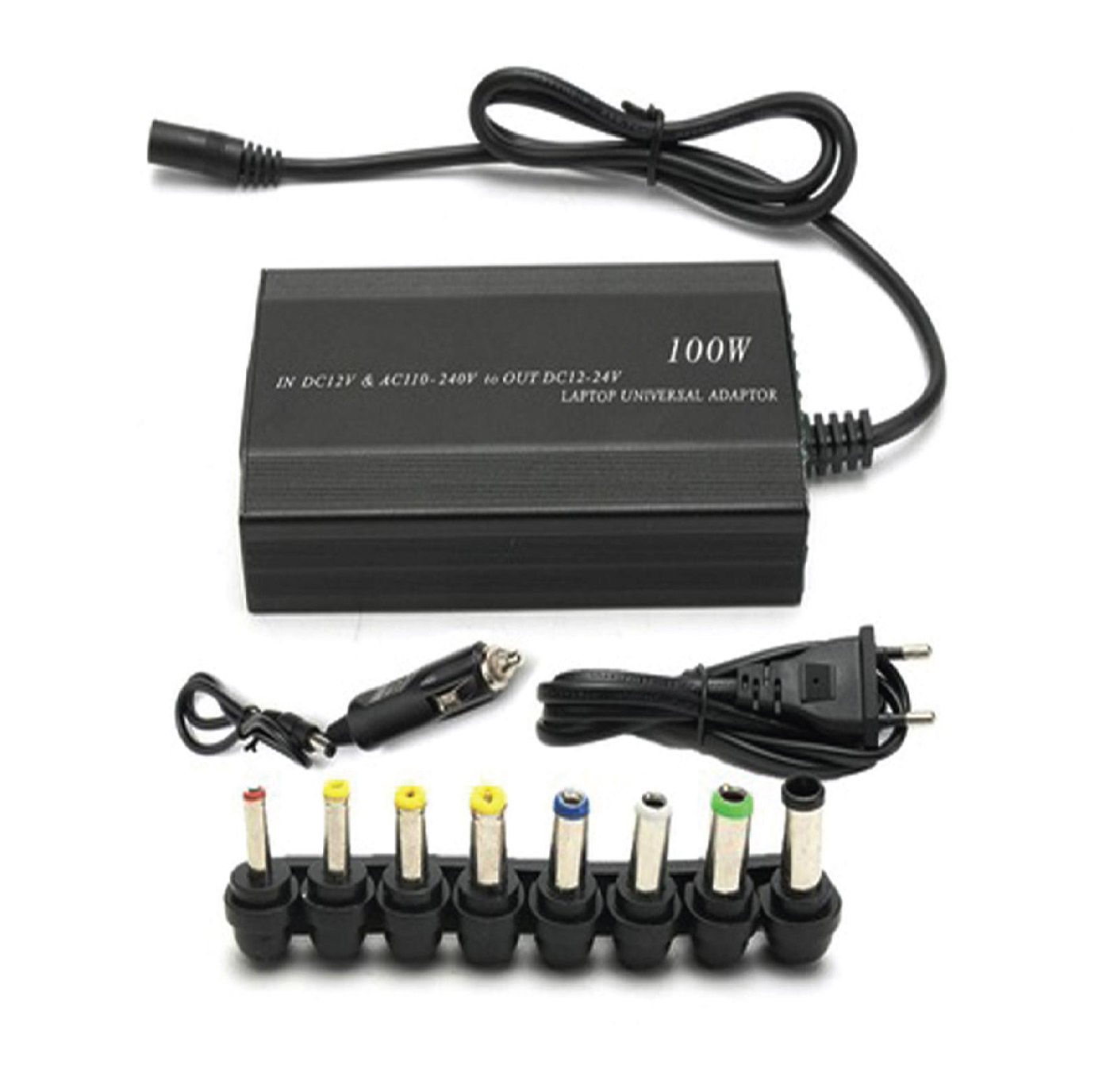 ADT-0003 8-Head 100W Universal Car & Home Notebook AC Adapter