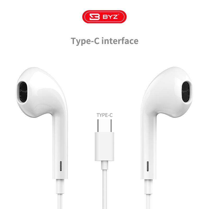 BYZ S852i-W Lightning Interface Wired Stereo Earphone