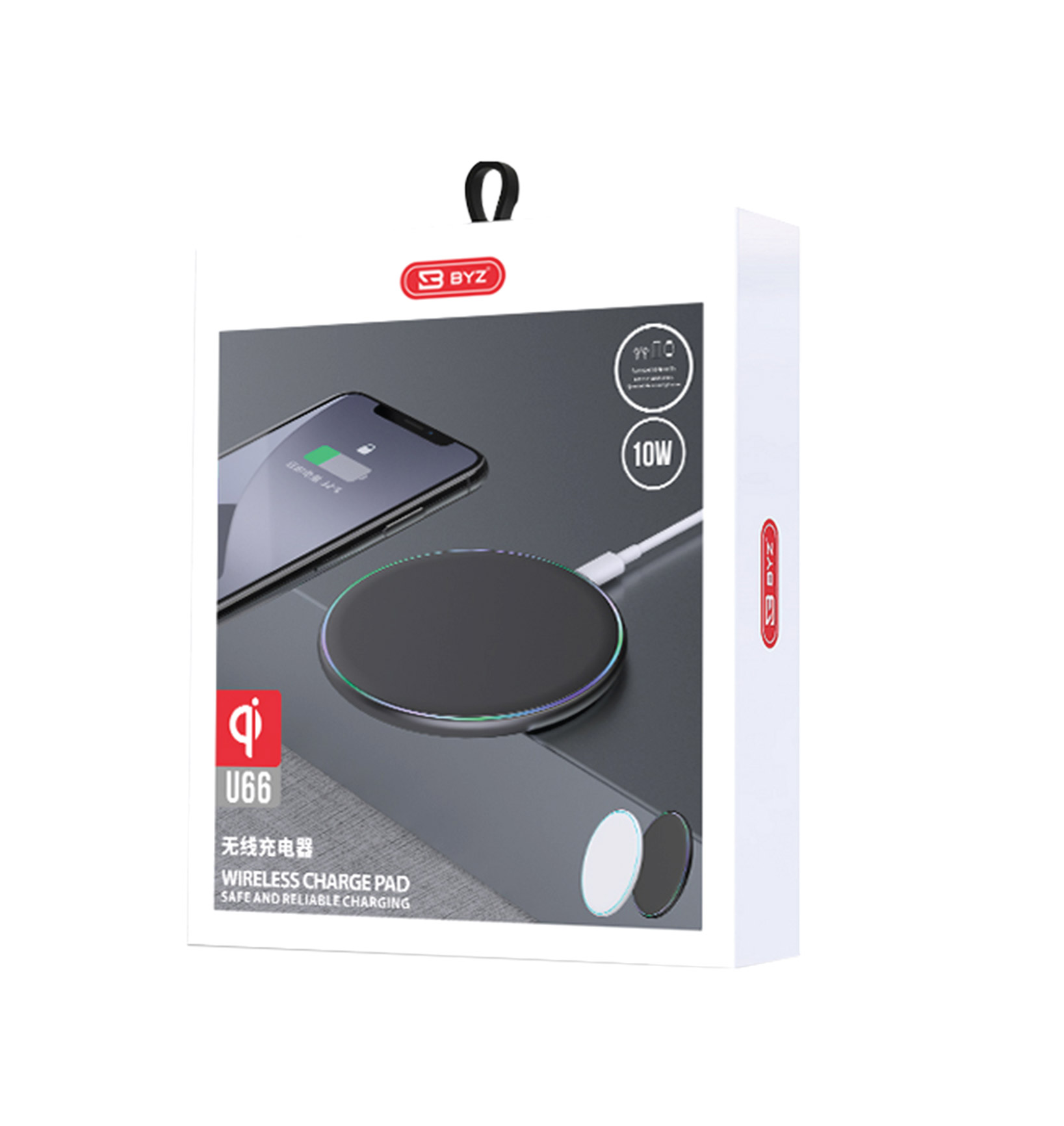 BYZ U66-W 10W Wireless Charge PAD with LED Display