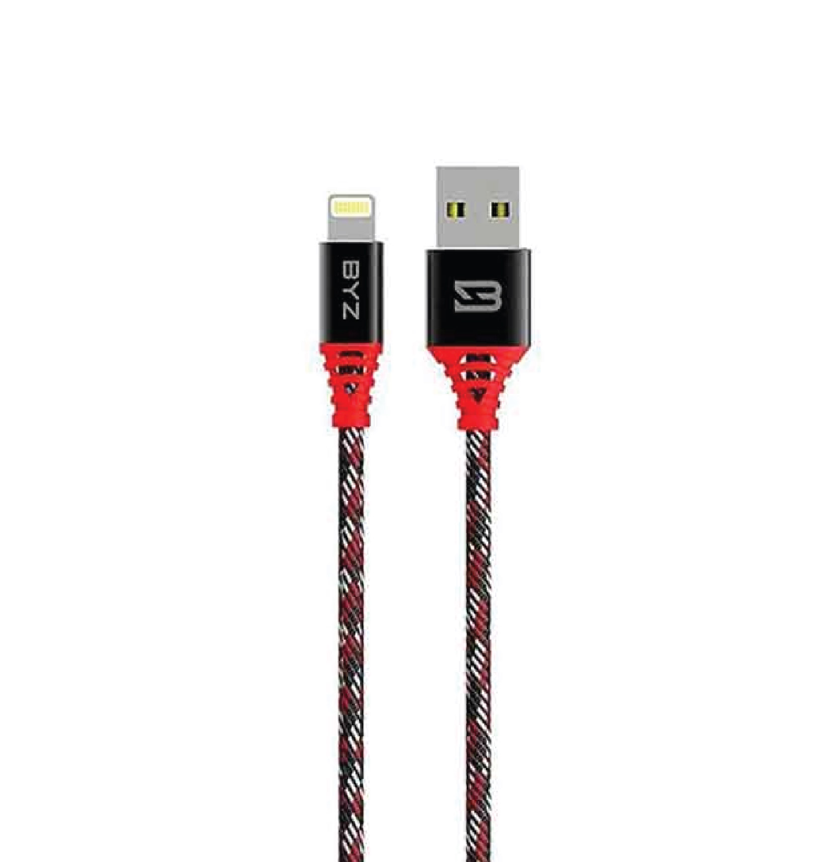 BYZ BL-690i-B&R 2.4A 1m USB to Lightning Smart Data Fast Charging Cable