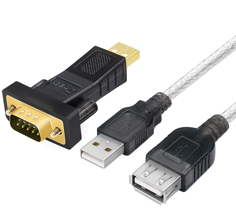 DTECH DT-5001A USB 2.0 to RS232 Adapter + USB Extension Cable