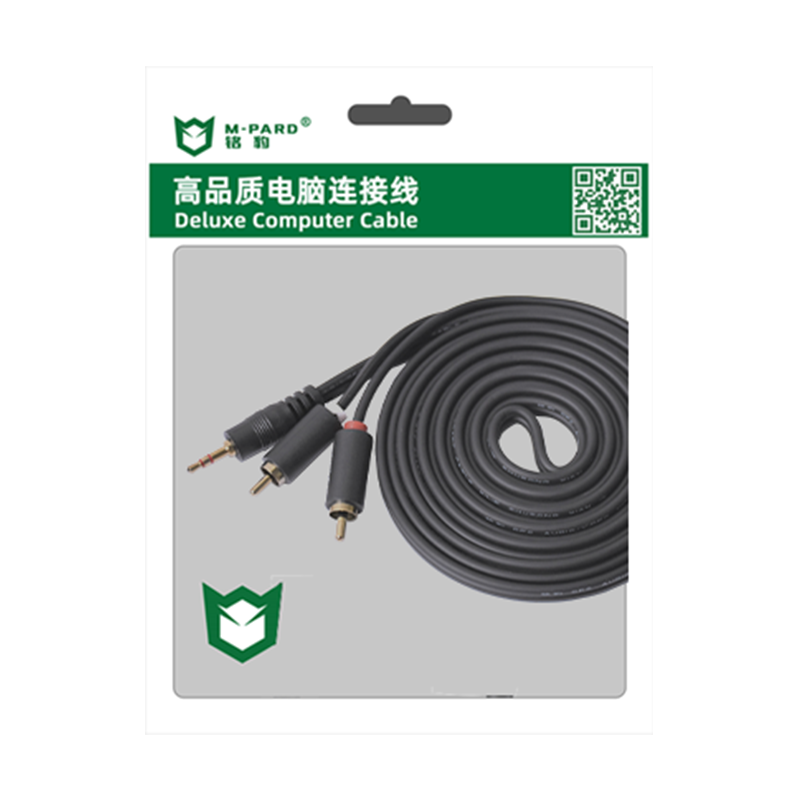 M-PARD V-0014 1.5m 1-to-2 3.5mm Male to RCA Male Audio Cable