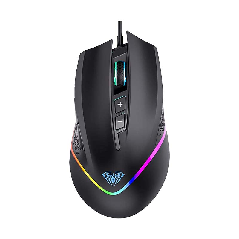 AULA F805 RGB Color Breathing Wired Gaming Mouse