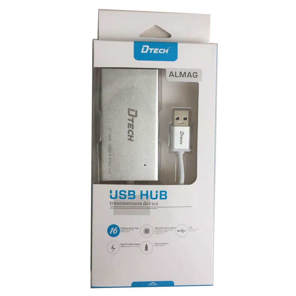 DTECH DT-3308 4-Port USB 3.0 Hub