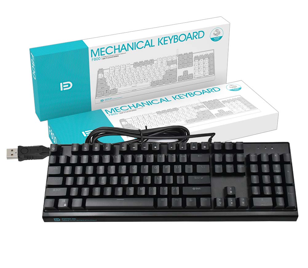 FD F800-B Wired Mechanical Gaming Keyboard