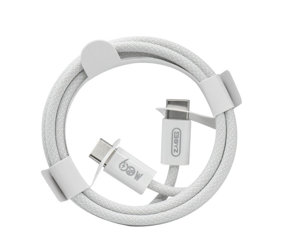 BYZ X60-W 60W 1m USB-C Smart Data Fast Charging Cable