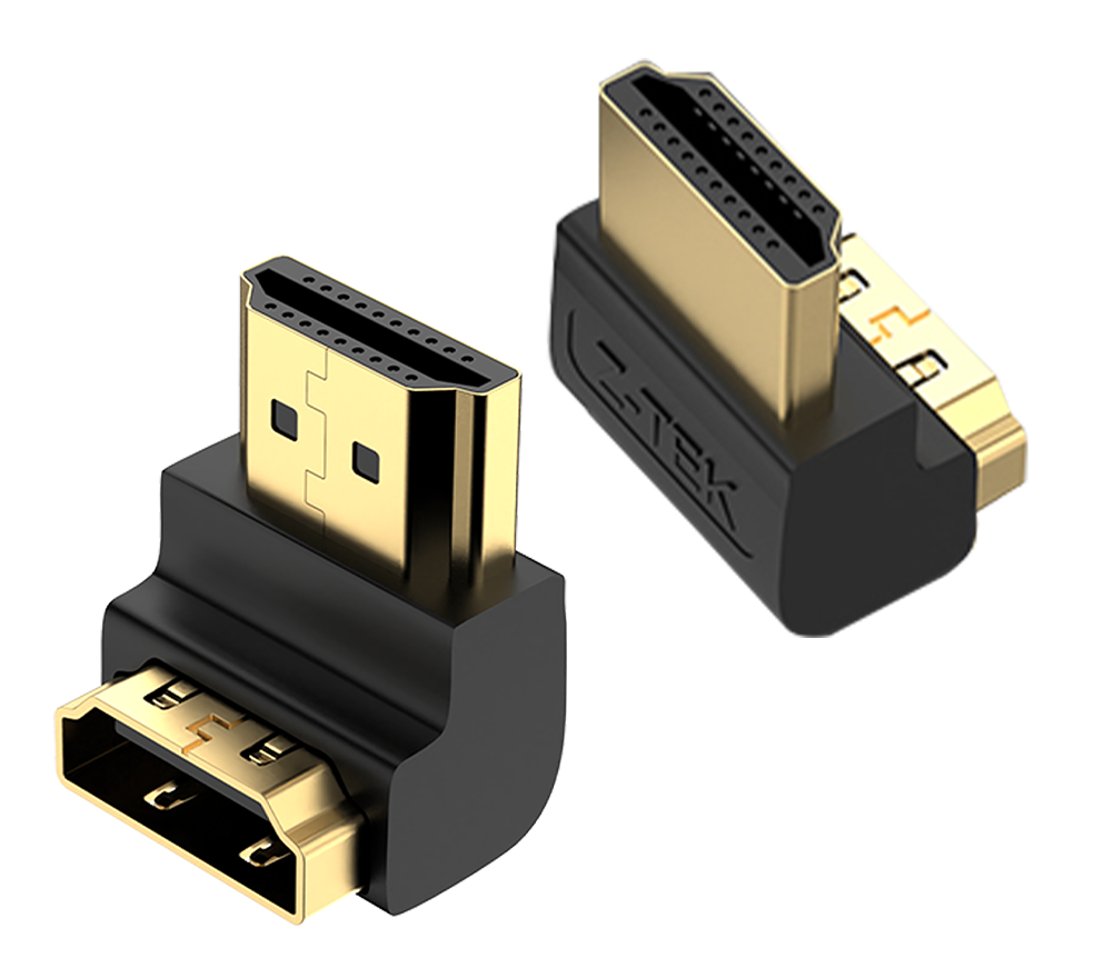 Z-TEK ZB004 4K 90-Degree HDMI-M to HDMI-F Adapter