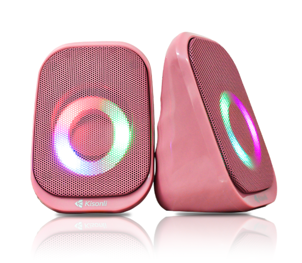 Kisonli X7 Colorful RGB Portable USB Powered Desktop Speaker