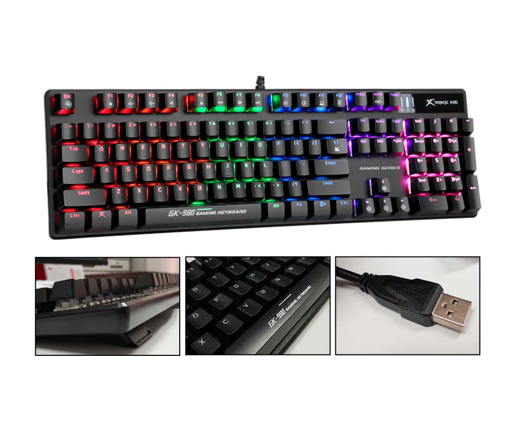 XTRIKE ME GK-980 Wired Mechanical Gaming Keyboard