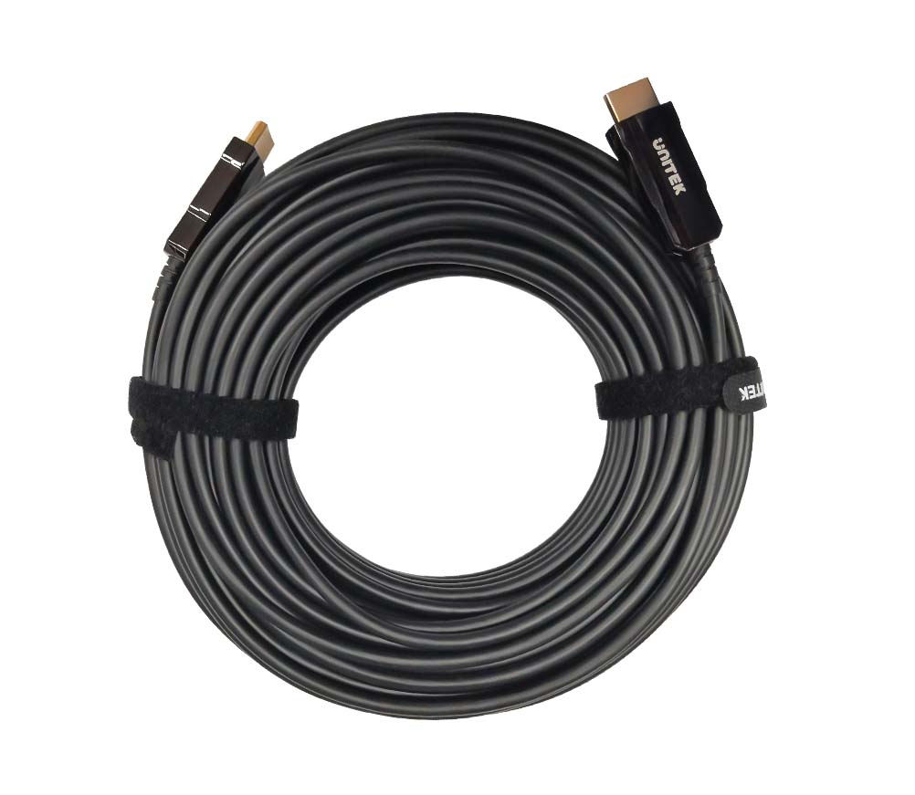 UNITEK C11072BK 50m HDMI2.0 4K@60Hz Male to Male Fiber Optic HDMI Cable