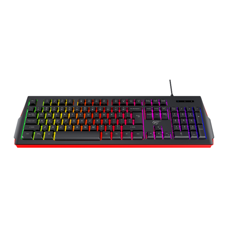 HAVIT KB866L-B&R Multi-function Backlit Wired Gaming Keyboard