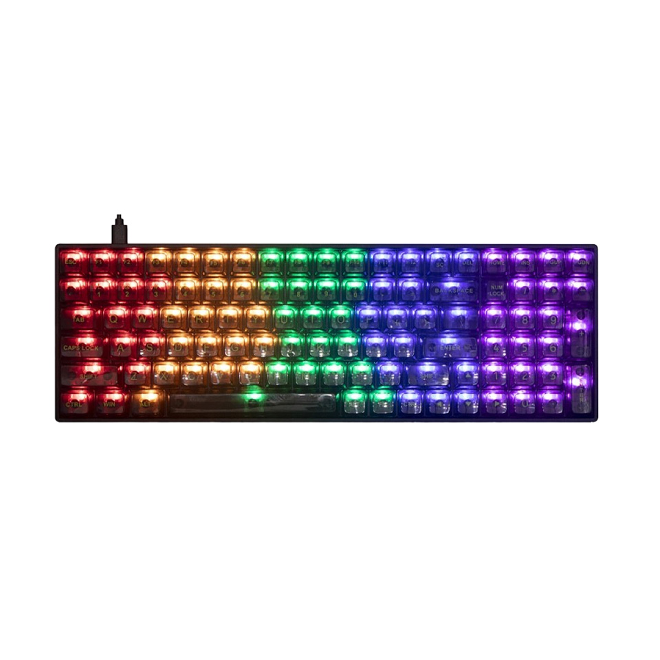 JEDEL KL-122 100Keys Wired Raibow Lighting Mechanical Keyboard