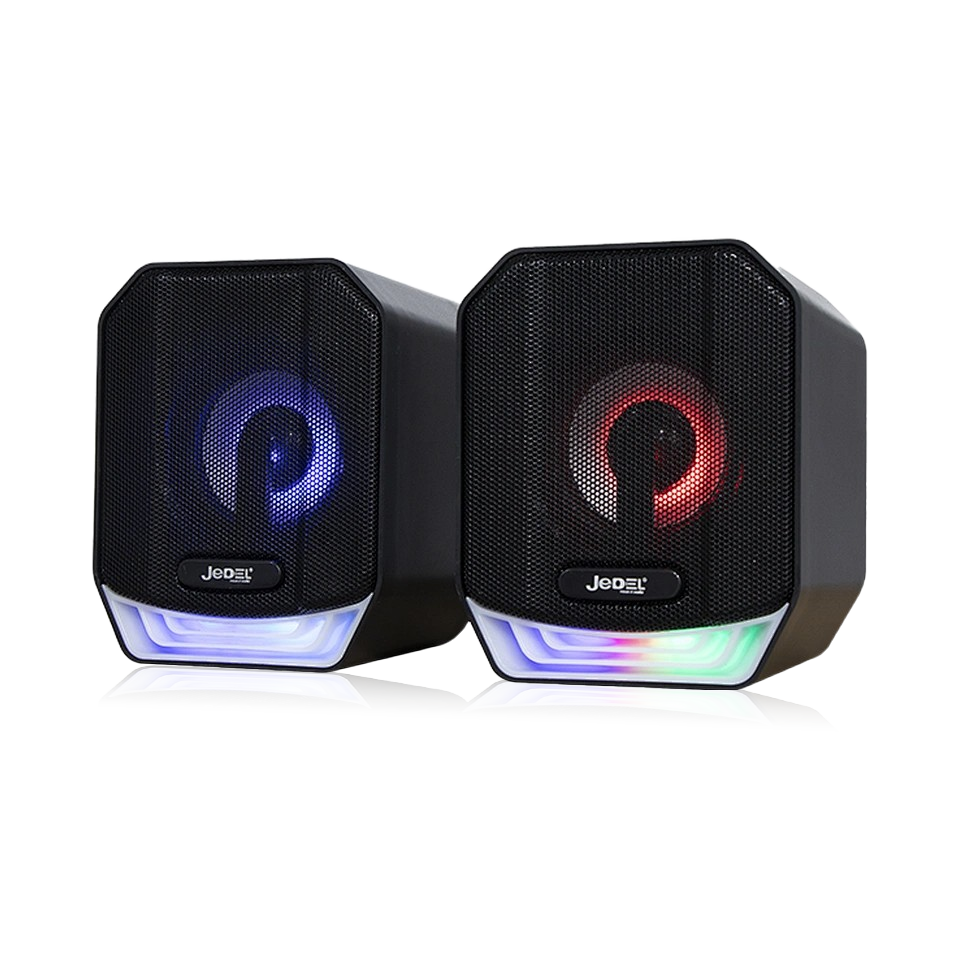 JEDEL 561 Colorful Lighting USB Powered Stereo Speaker