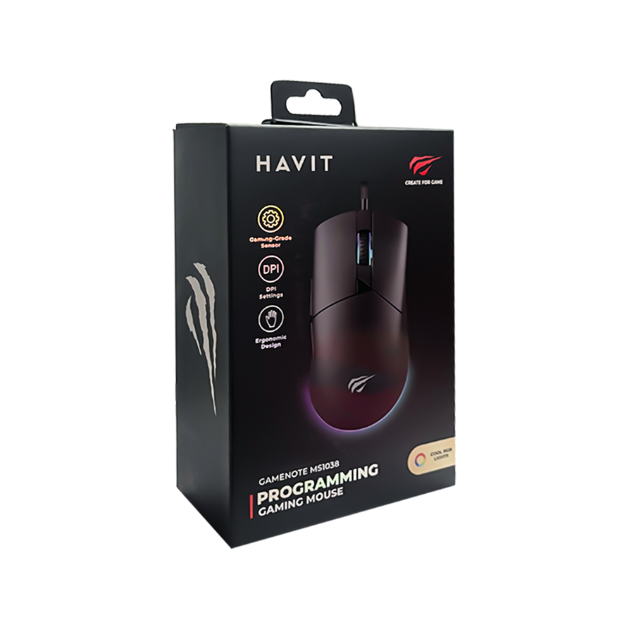 HAVIT MS1038-B RGB Backlit Wired Gaming Mouse