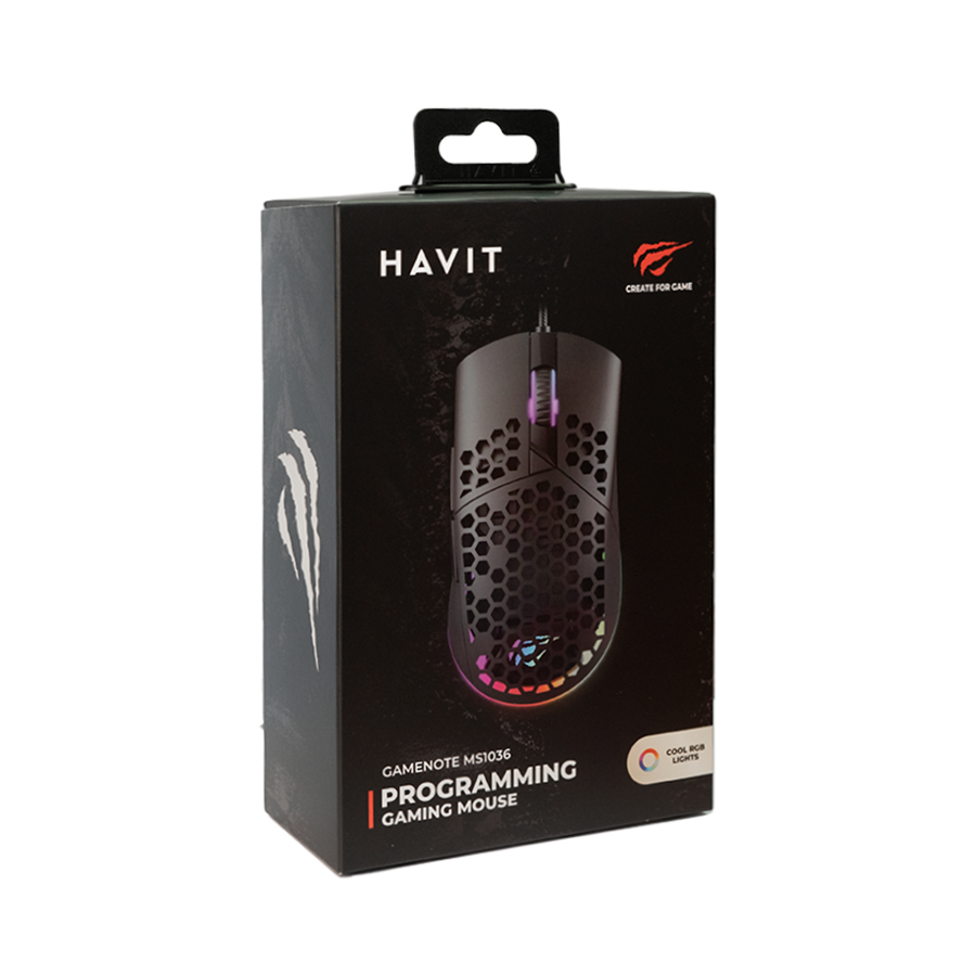 HAVIT MS1036-B RGB Backlit Wired Gaming Mouse