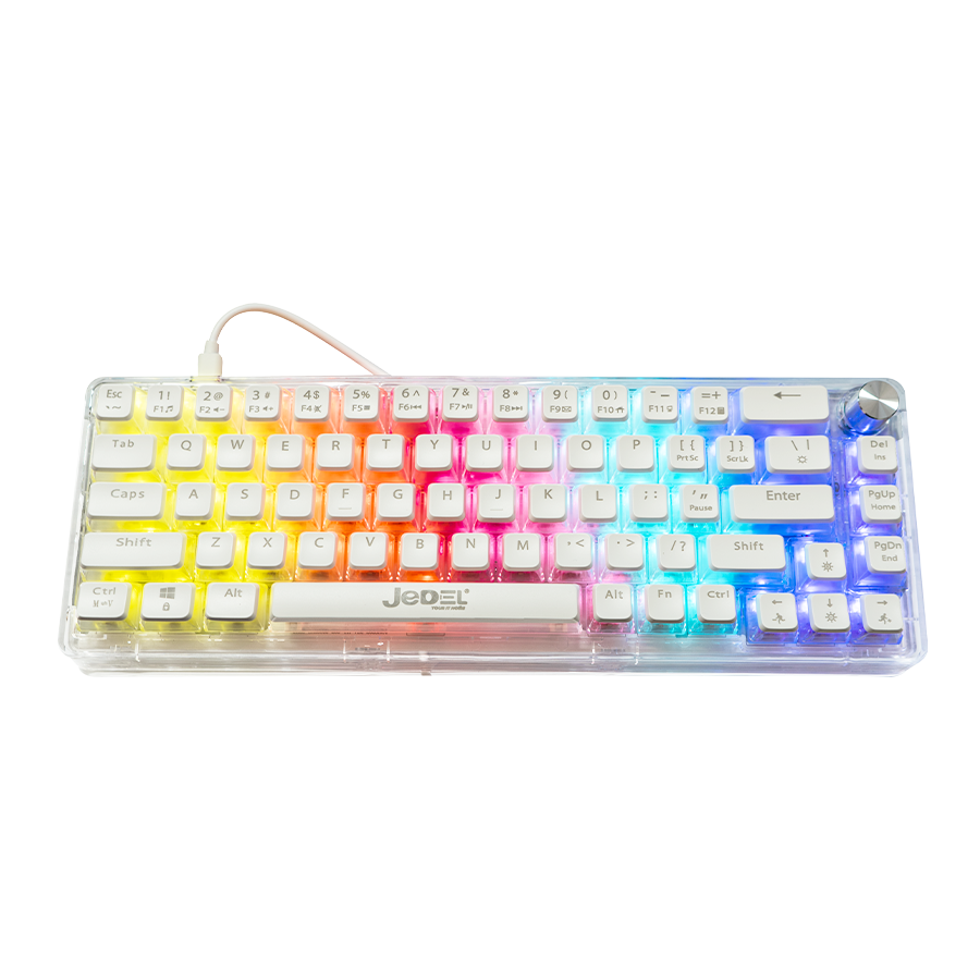 JEDEL KL-150 61Keys Wired Raibow Lighting Mechanical Keyboard