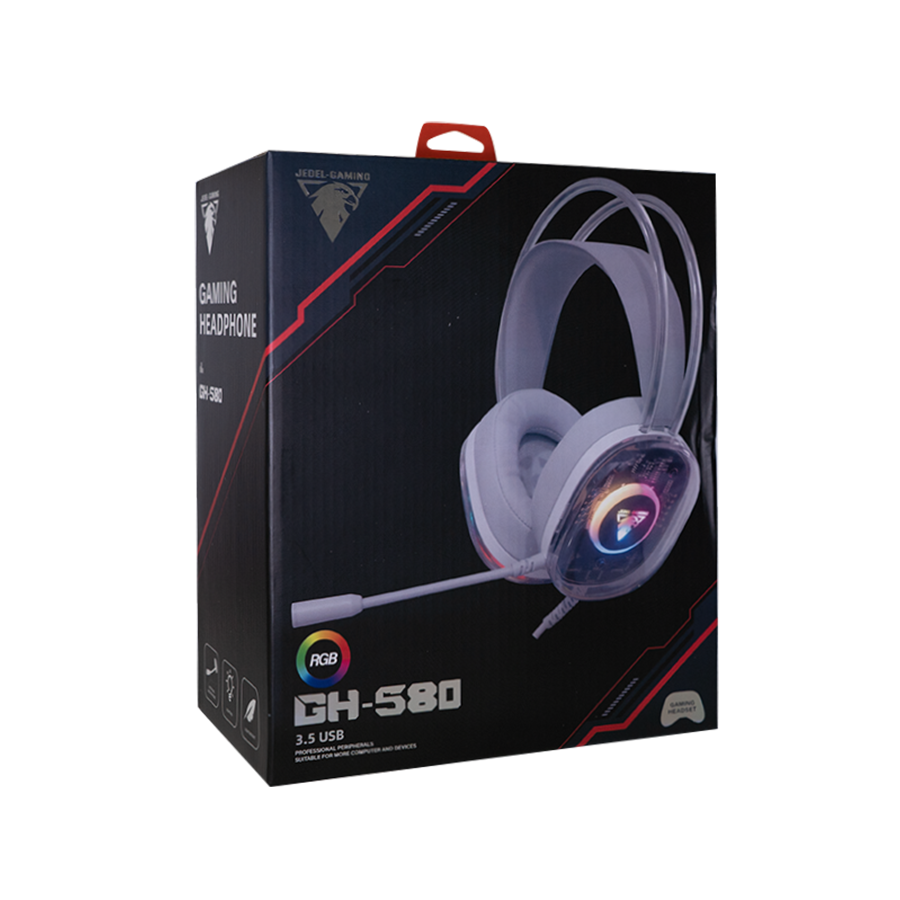 JEDEL GH-580 RGB Lighting Wired Gaming Headset