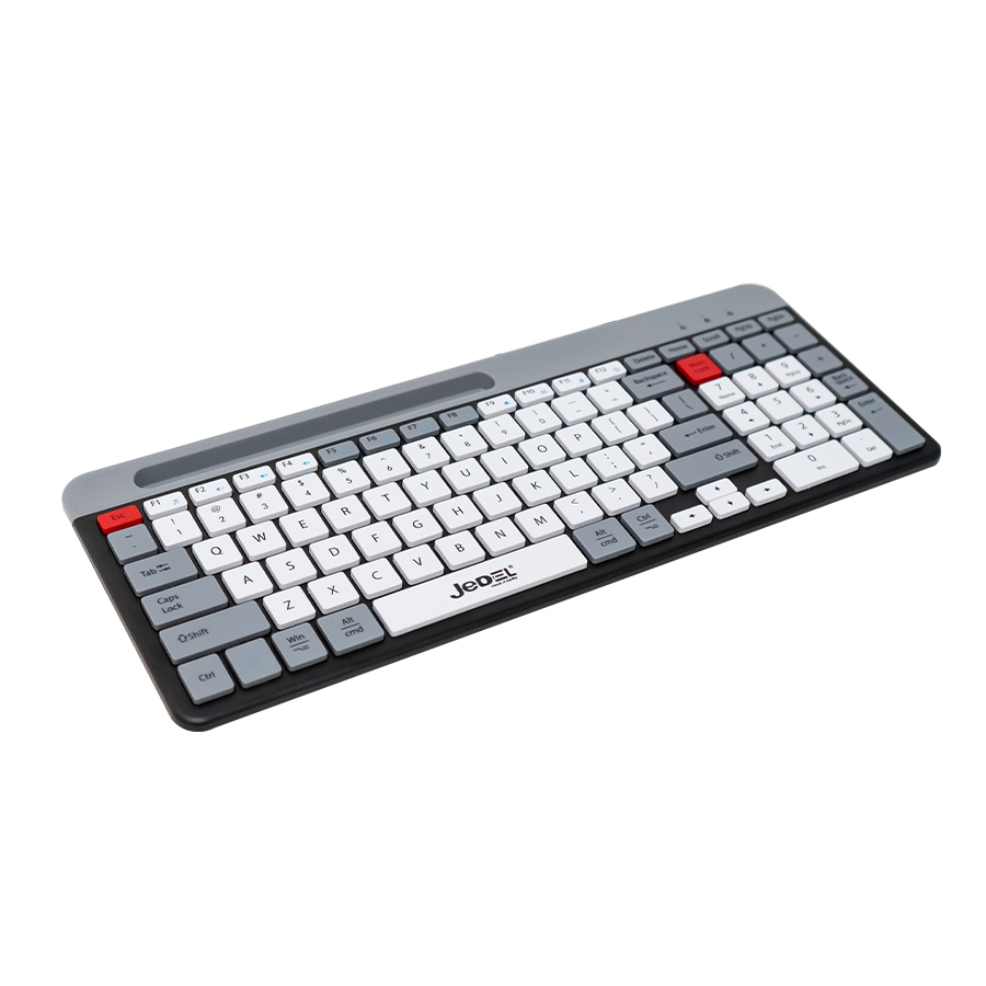 JEDEL-K37 Office Keyboard with Mobile Phone Holder 