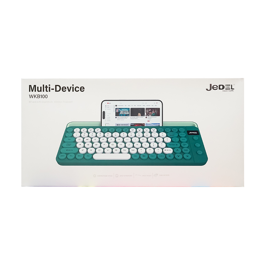 JEDEL-WKB100 Wireless keyboard with Multi-Device